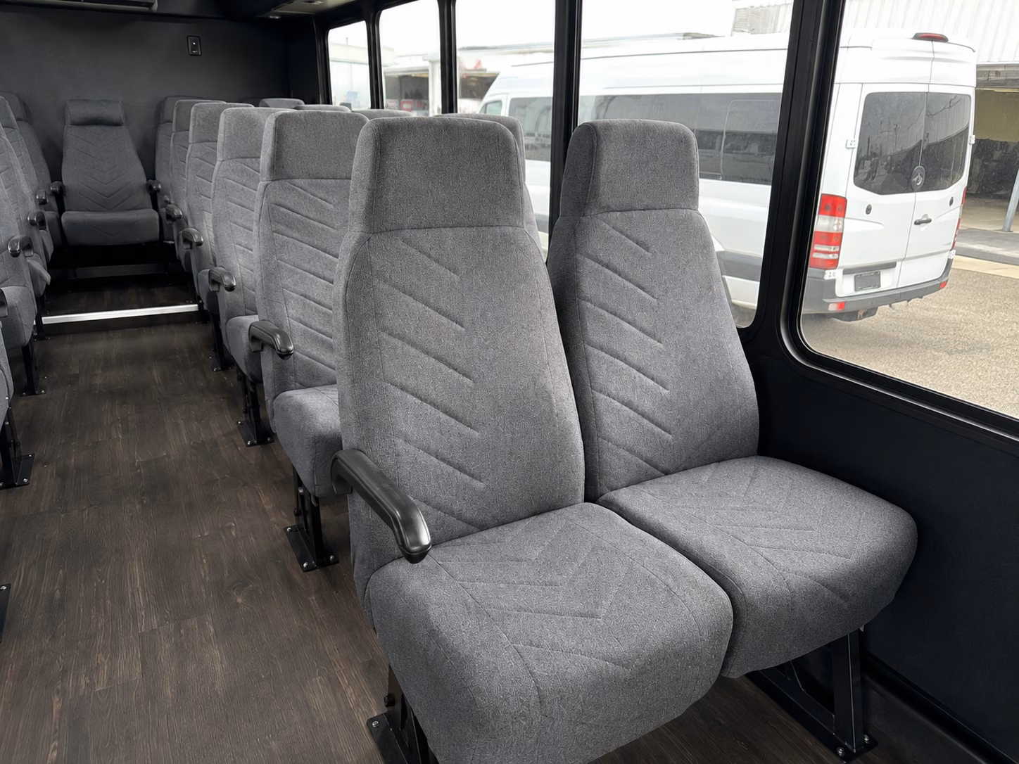 queen creek 18 passenger minibus inside