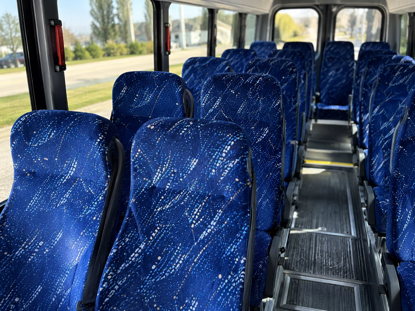queen creek 20 passenger minibus interior