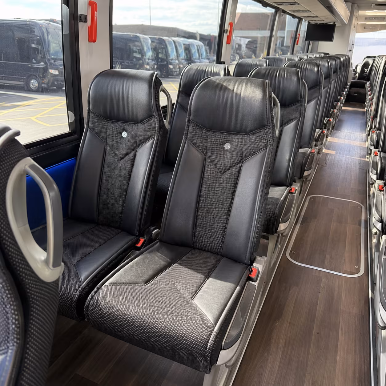 queen creek 40 passenger charter bus interior