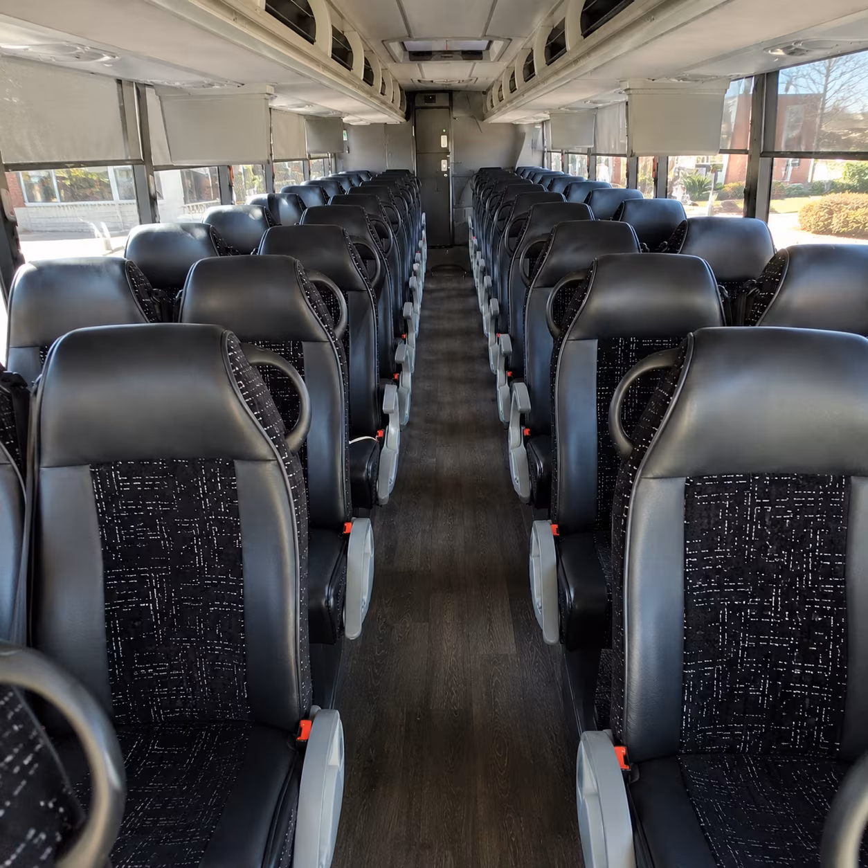 queen creek 54 passenger charter bus inside