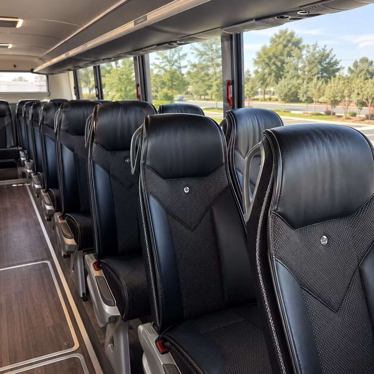 queen creek charter bus interior