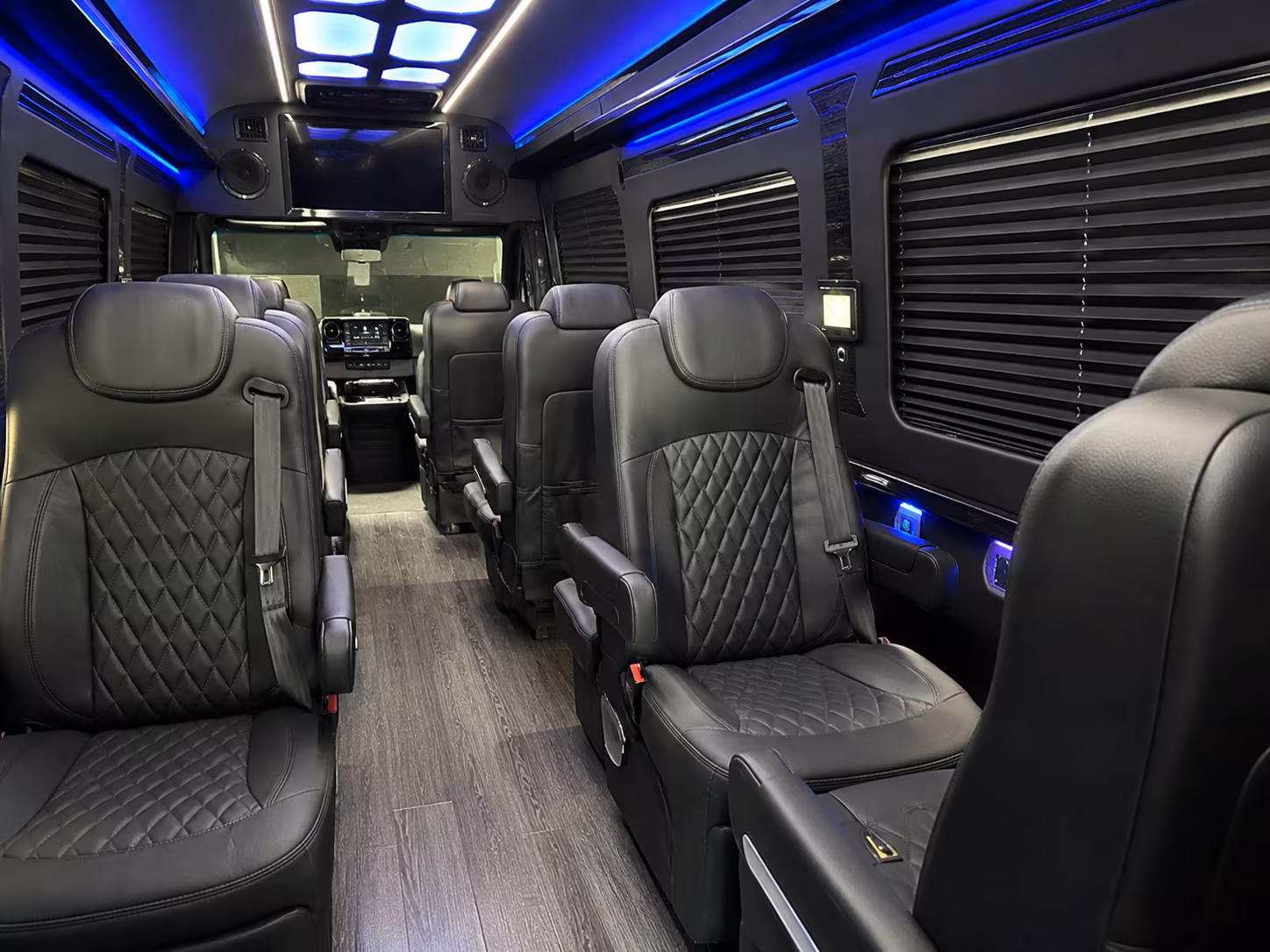queen creek sprinter van with driver interior